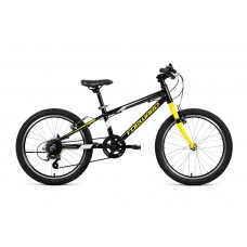Детский велосипед Forward Rise 20 2.0 2021 черный/желтый